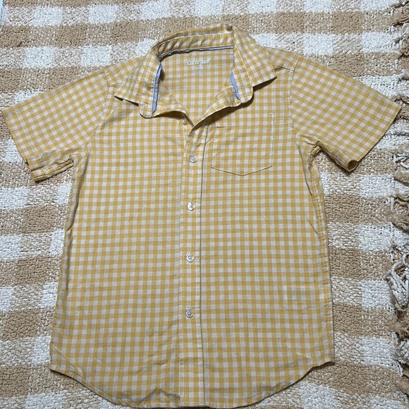 👜$3-Cat & Jack size 6 blue jeans and 6/7 button up shirt set. #351 - Picture 6 of 9